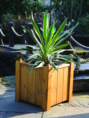 Wooden Square Planter - Studley